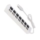 thumbnail image 3 of 7 Ports USB 2.0 Hub Data Transfer with Individual for PC Laptop (White), 3 of 3