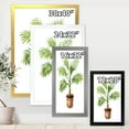 thumbnail image 4 of Designart 'Palm Plant In Clay Flowerpot' Traditional Framed Art Print, 4 of 4