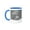 Blue/White, variant on 3drose, Pet Labrador Dog Photo Artistic Rendering Chocolate Lab, 15oz Mug