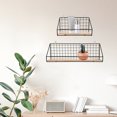 thumbnail image 3 of OULII 2pcs Hanging Display Shelf Synthetic Material Storage for Living Room, 3 of 7