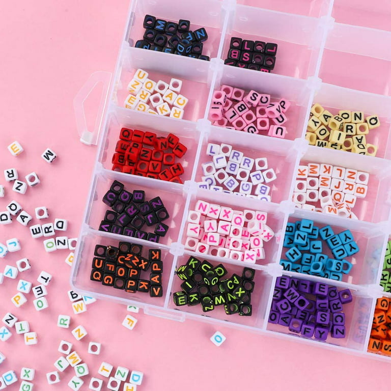 XAMILE 2 Pack 36 Grids Plastic Organizer Box with Adjustable Dividers,  Clear Storage Container for Beads Jewelry Fishing Tackles Letter Board  Letters with Label Stickers (Transparent): Buy Online at Best Price in