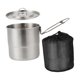 thumbnail image 3 of Olla para acampar al aire libre con tapa, olla para sopa de camping con bolsa de almacenamiento para mochileros, barbacoas, senderismo, picnic y super, 3 of 9