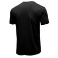 thumbnail image 5 of Lu's Chic Men's Henley Shirts Short Sleeve Tops Summer Cotton Fitted Tees V Notch Neck T shirts Casual Cool Muscle Slim Fit Half Button T-Shirts Black Medium, 5 of 5