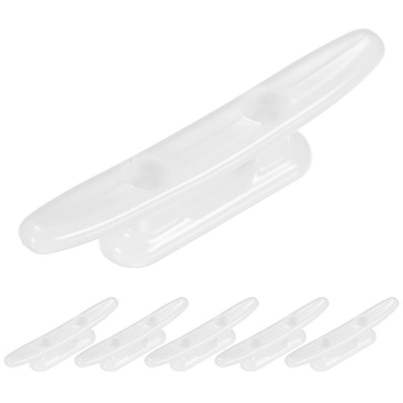 Uxcell 6pcs Boat Cleats Dock 3 Inch Kayak Rope Tie Cleat 29mm for Marine White