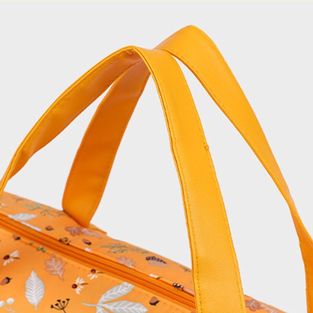 Large Capacity Crochet Storage Bag Portable Knitting Bag DIY Yarn Storage Organizer for Yarn and Crochet Hooks Sewing