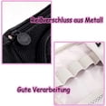thumbnail image 4 of Estuche de 3 compartimentos, estuche de gran capacidad, estuche grande, portalápices grande, negro, 4 of 5