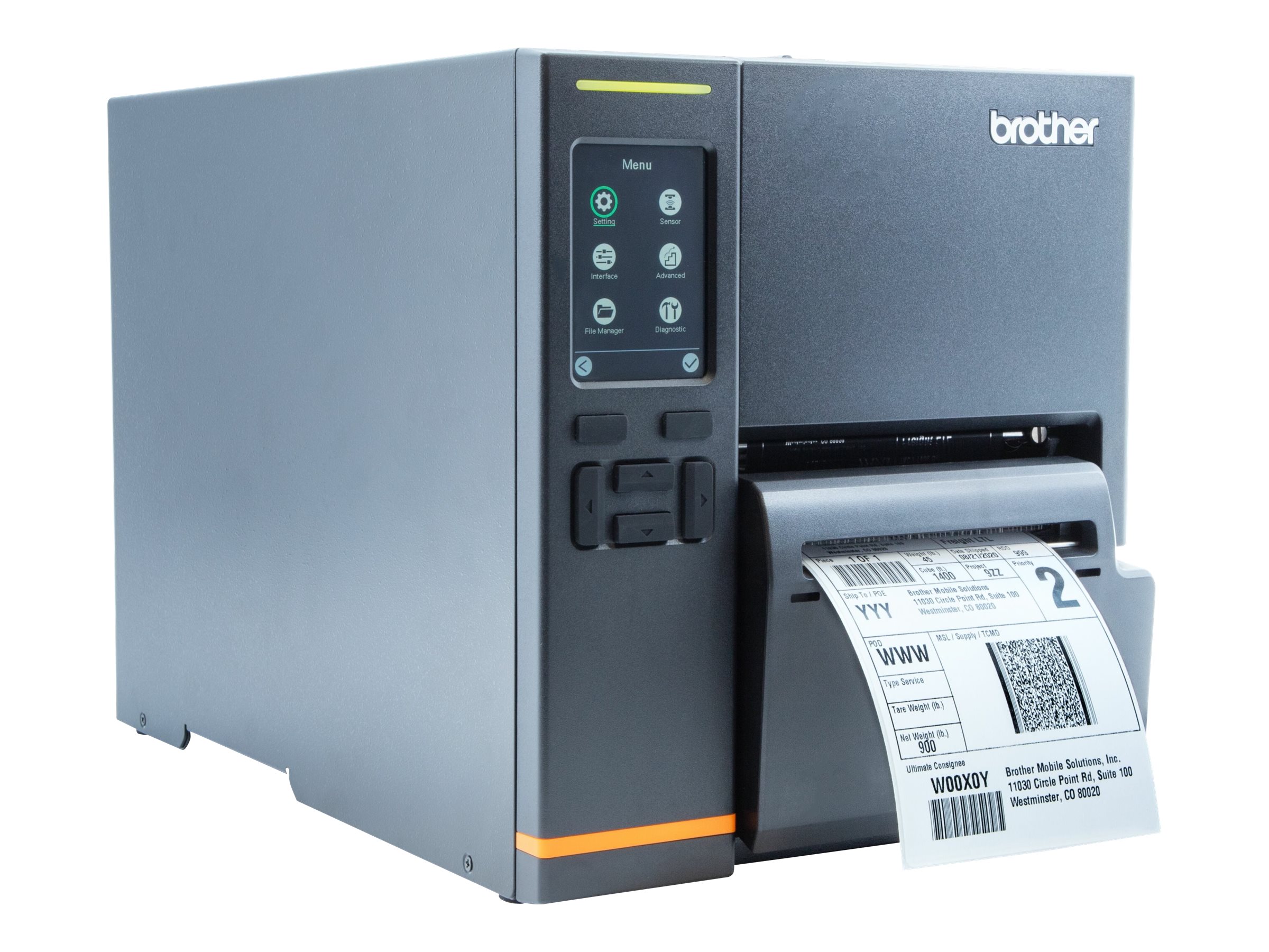 Brother Mobile Solutions TJ4121TNWC 4.7 in. 300 DPI & 7 IPS Titan Industrial Printer with Cutter, TT - Color Touch Panel - WLAN, LAN, USB, HOST-USB & SER - image 3 of 6