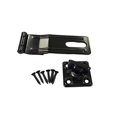 thumbnail image 2 of QCAA HASP and Swivel Staple, 3-1/2", Steel, Black, 2 Pack, Made in Taiwan, 2 of 3