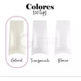 thumbnail image 2 of Caja Con 100 Tips Para Uña Postiza Manicure Belleza Natural Belié Cuadrada, 2 of 4