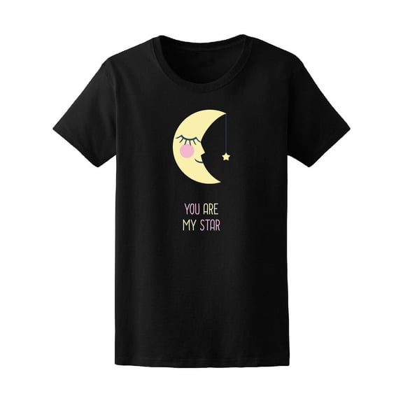 You Are My Star Moon T-Shirt Men -Image by Shutterstock, Female Medium