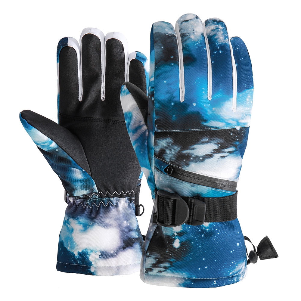 Unisex Winter Warm Full Finger Sports Riding Motorcycle Ski Snow Snowboard Glove 