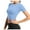 Sky Blue, variant on Women's T-Shirts for Comfort Stylish Women Tops for Yoga Short Sleeve Daily Blouses Versatile Loose Fit for Everyday Wear Breathable Fabric and Fashionable Design