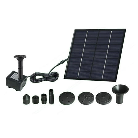 Solar Water Panel Power Fountain Pump Kit Pool Garden Submersible} Watering 2024 Y7V2