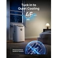 thumbnail image 4 of Dreo 12,000 BTU ASHRAE (8,000 BTU DOE) Portable Air Conditioners, Covers up to 350 Sq. Ft., Drainage-free Cooling, 46dB Quiet, APP/Voice/Remote, 24h Timer with Fan & Dehumidifier, Smart AC for Room, 4 of 10