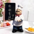 thumbnail image 4 of Adorno de Chef de cocina, escultura de Chef, novedad, figura decorativa de resina de bienvenida para Chef, estatua de decoración de Chef para encimera BLESIY Estatua del cocinero, 4 of 8