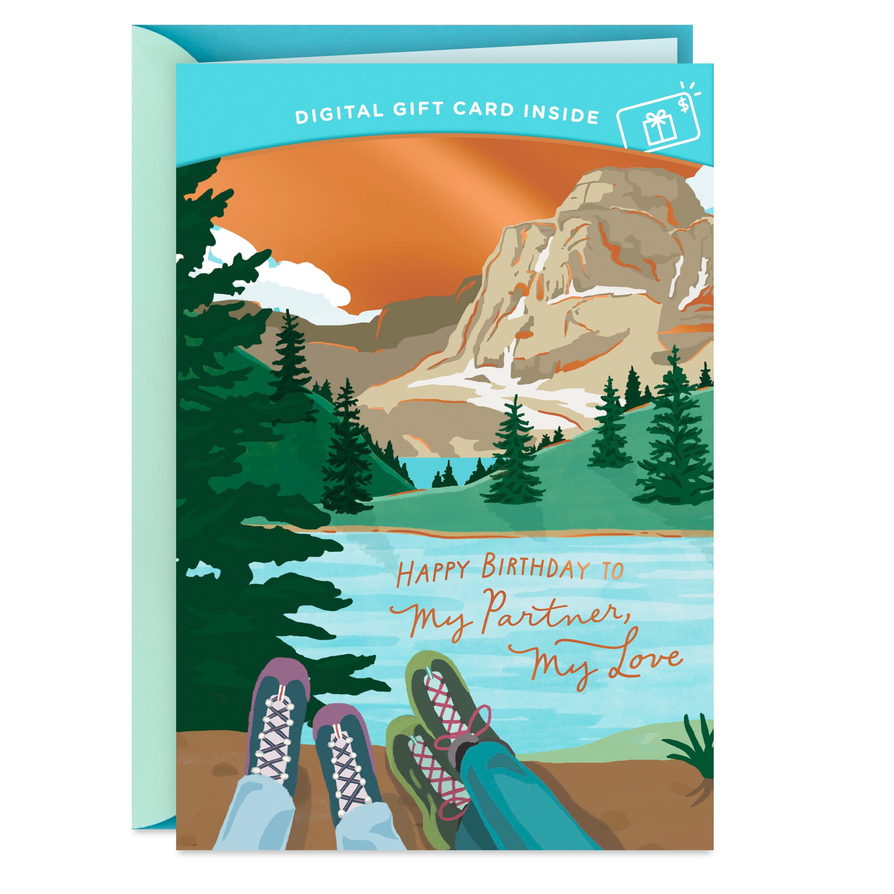 Hallmark Gift Card Greeting Romantic Birthday Card for Husband, Wife, Partner (My Partner, My Love)
