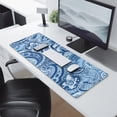 thumbnail image 2 of Long Mouse Pads for Desk,Blue Paisley Pattern Desk Mats on Top Of Desks, Desk Mouse Pad Extra Large with 3mm Non-Slip Base and Stitched Edge for Gaming,Office,Work,Home 31.5"x11.8", 2 of 6