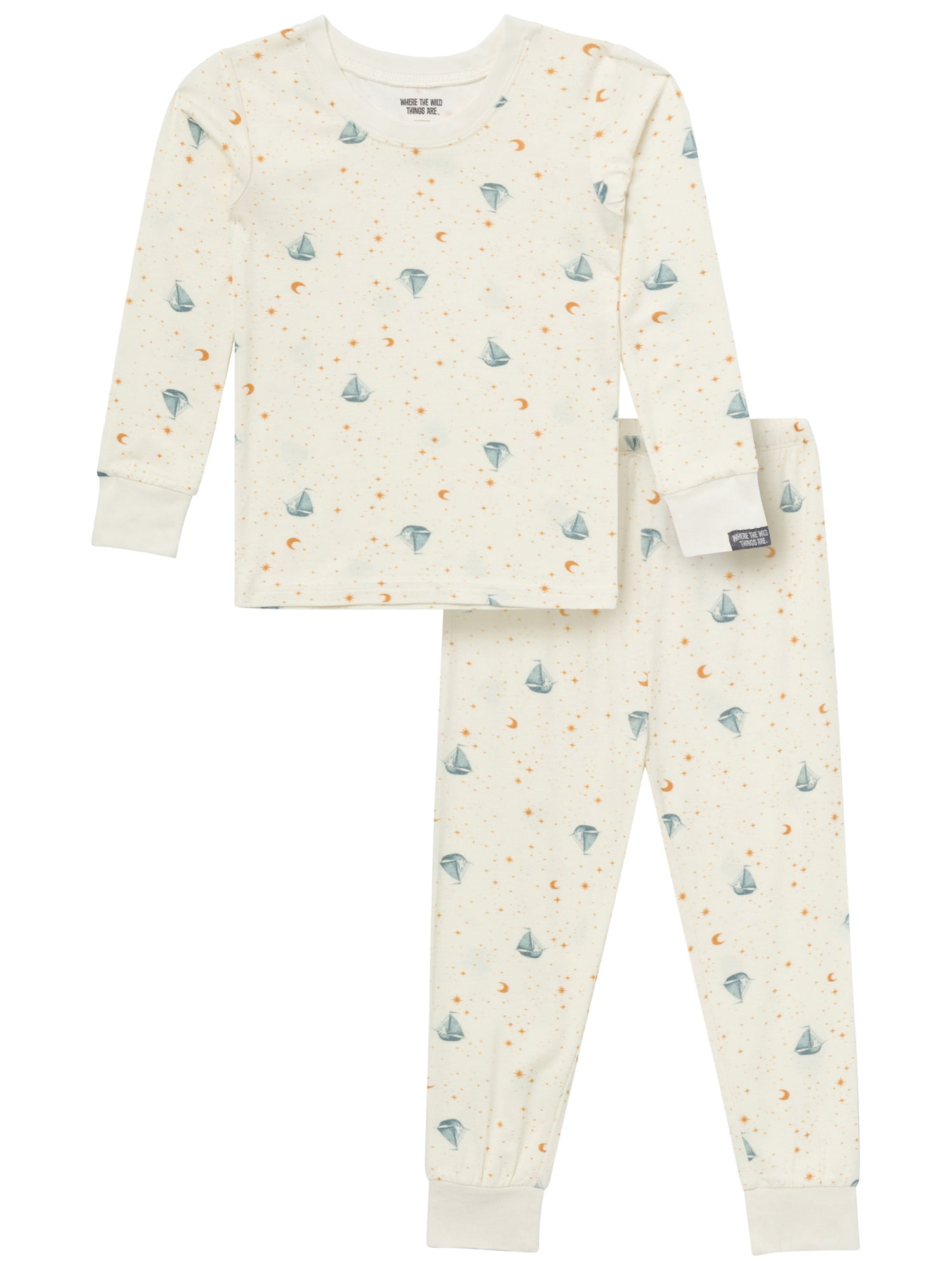 Modern Moments x Where the Wild Things Are Toddler Neutral Pajama Set, 2-Piece, Sizes 12M-5T
