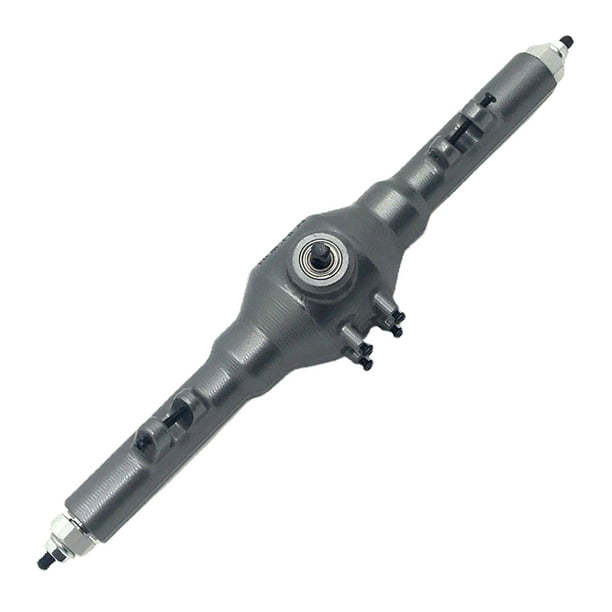 Vogacara Control remoto de aluminio del eje trasero 1/12, pieza de reparación de coche sobre orugas, accesorios de repuesto para WLtoys 12428 12423 12427 Kits de construcción modelo Gris Vogacara FN011013-05