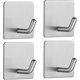 thumbnail image 1 of Gancho adhesivo Gancho de pared de acero inoxidable de 4 piezas sin perforación Toallero con cinta adhesiva, 1 of 5