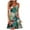 Green Womens Summer Dress, variant on Beach Dresses for Women Casual Summer, Womens Summer Dresses Casual Spaghetti Strap Floral Wrap Flowy Swing Midi Dress Sleeveless Beach Sundress