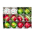 thumbnail image 3 of Adornos navideños de bolas, bolas decorativas resistentes, novedad, diámetro 2,36 pulgadas Estilo B, 3 of 8