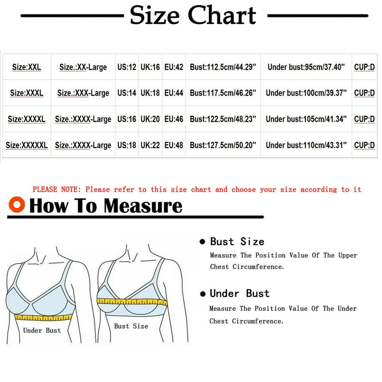 Frostluinai Overstock Items Clearance All !Plus Size Bras For Women Sports  Bra Comfort Wirefree Shaper Bra No Rims Full Coverage Minimizer Bras  Bowknot Printing Hollow Out Bra Underwear 