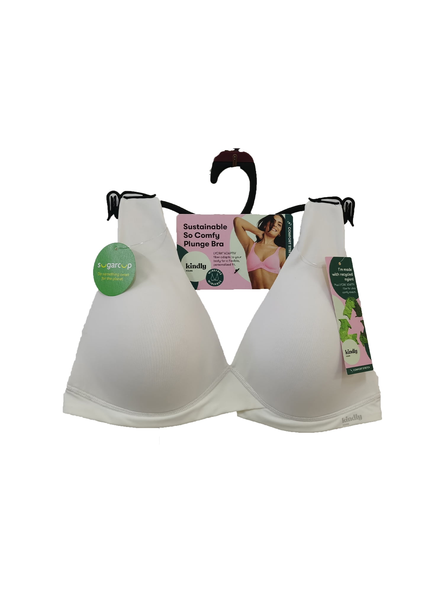 Kindly Yours So Comfy Micro Wire-Free Plunge Bra, Sizes S-XXXL