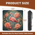 thumbnail image 2 of Mahjong Mat 31.5" x 31.5" Elegant Pink Hummingbirds Amid Soft Peach Peonies Ornamental Non-Slip Noise Reduction American Mahjong Tiles Table Cover for Dominoes Poker Card Board Games Gift, 2 of 8