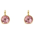 thumbnail image 3 of Jumpingount Birthstone Rhinestone Crystal Alloy Round Jewelry Birthday Necklace Pendants Handmade Chain Decorations Making DIY rosado 2Conjunto, 3 of 6