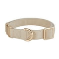 thumbnail image 3 of YUDOTE Ultra-soft Dog Collar Natural Cotton Corduroy Made for Medium Dogs with Sensitive Skin,Creamy White, 3 of 7