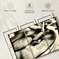 thumbnail image 6 of Elephant Stock Record Player Border Wall Art - Horizontal Multi Panel Canvas - Living Room Wall Decor - Music Multi Panel - Black And Beige Decor - 65" x 42", 6 of 8