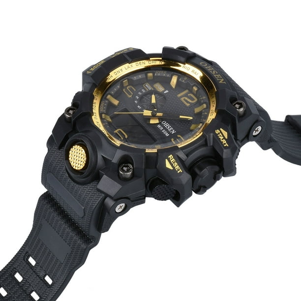 OHSEN Men s LED Quartz Wrist Watches Sport Business Analog Digital