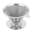 thumbnail image 2 of Stainless Steel Coffee Filter Cup for Hand Drip Filter Coffee and Tea Brewing, 2 of 8