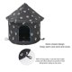 thumbnail image 3 of Casa Al Aire Libre Para Gatos, Casas Resistentes A La Intemperie Para Perros Pequeños, Linda Conejera Para Perros De Interior, (tradicional, Yurta Mediana) 35cm, 3 of 5