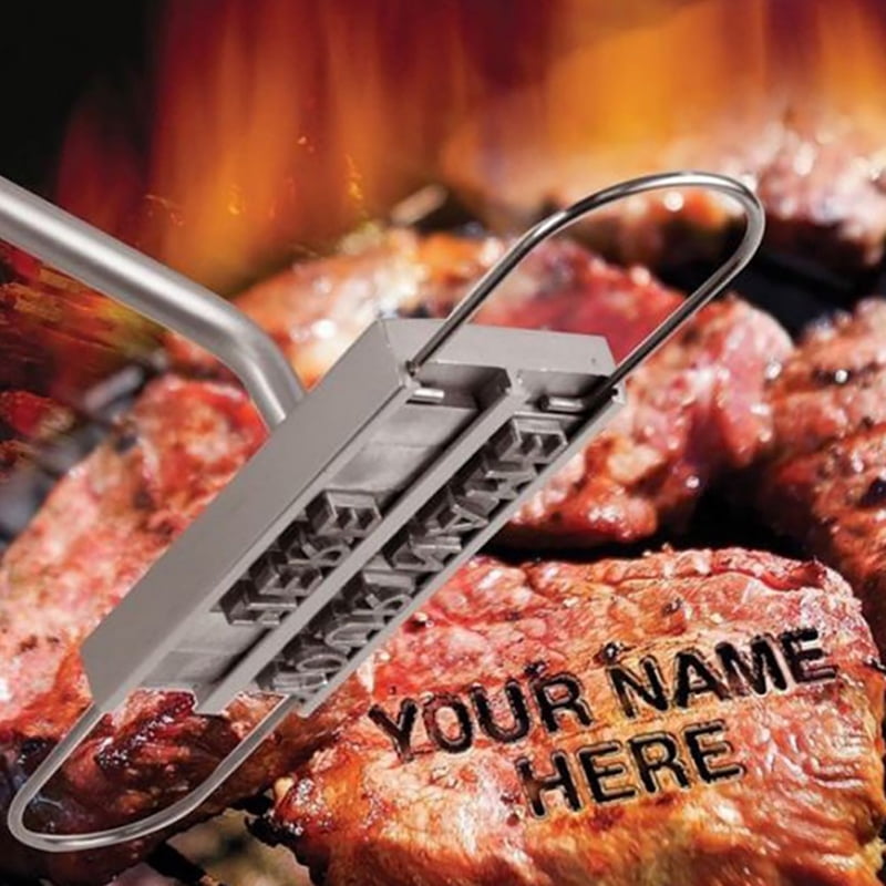 À faire soi-même BBQ Branding Iron with 55 figé Letters barbecue Tool Accessories z8 