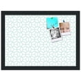 thumbnail image 2 of PinPix 18x13 Custom Cork Bulletin Board Modeco Hex Aqua Poster Board Has a Fabric Style Canvas Finish, Framed in Modeco Hex Aqua, by ArtToFrames (PinPix-1540), 2 of 5