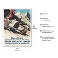 thumbnail image 2 of 1938 German Grand Prix - Hans Stuck Race Driver - Sieger AUF Auto Union - Vintage Car Racing Poster by Klokien - Master Art Print (Unframed) 9in x 12in, 2 of 4