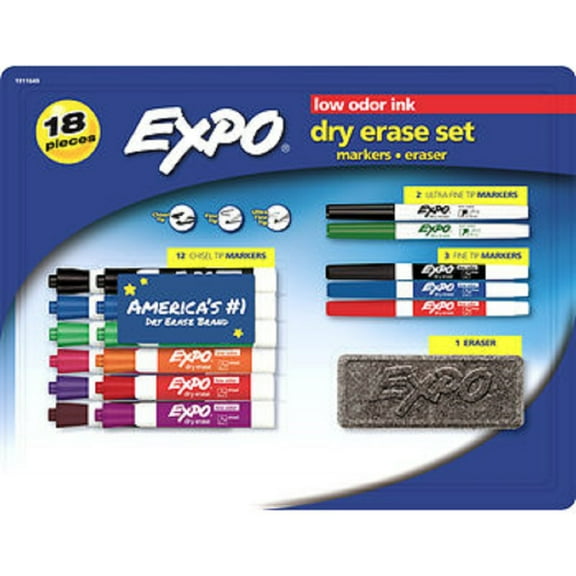 EXPO 18-Pc. Dry Erase Set