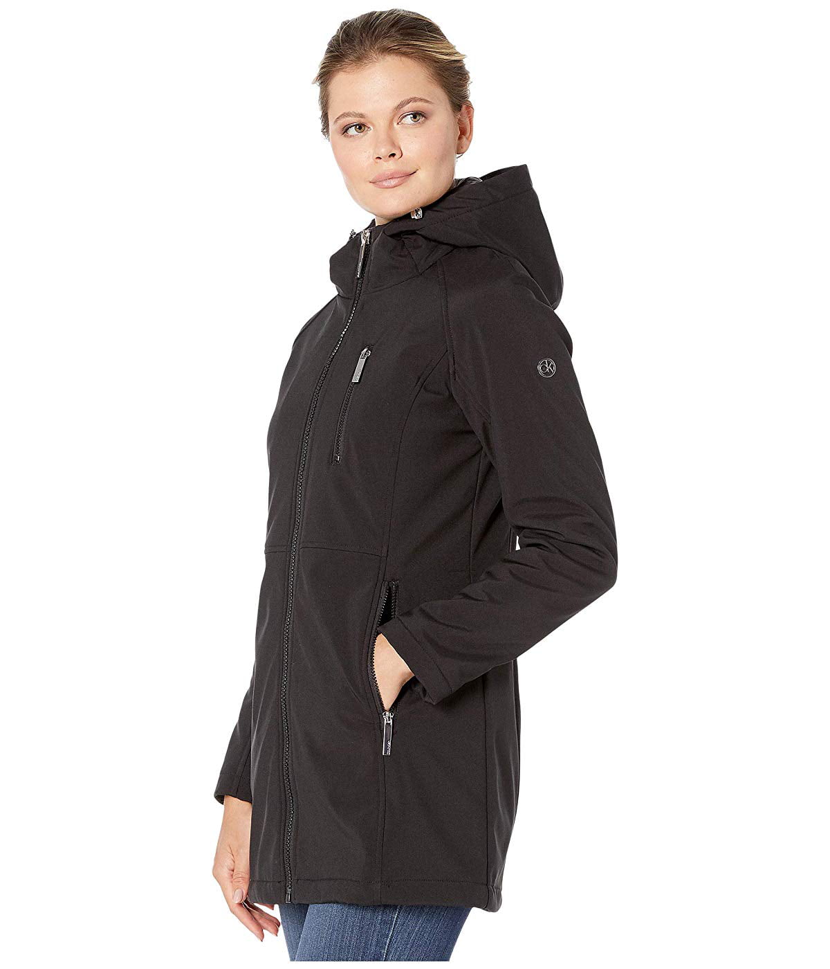 Nieuw maanjaar Pikken viel Calvin Klein Softshell Jacket with Packable Bib Insert Black - Walmart.com