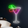 thumbnail image 2 of Handmadetneonsign Cherry Martini Led Sign, Martini Neon Light, Cherry Martini Cocktail Neon Sign, 2 of 5