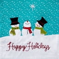 thumbnail image 4 of SKL Home Saturday Knight Ltd Happy Holidays Fluffy Snowmen Embroidery And Snowflake Tassels Table Runner - 13x72", Multi, 4 of 4