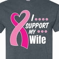 thumbnail image 4 of Inktastic Breast Cancer Awareness I Support My Wife with Pink Ribbon T-Shirt, 4 of 5