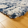 thumbnail image 4 of Gertmenian Anjou Myra Shag Abstract Cream Blue Indoor Area Rug, 9x13, 4 of 6