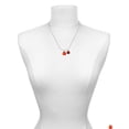 thumbnail image 3 of Delight Jewelry Resin Funny Ahh! Pumpkin Red Lucky Ladybug Necklace and Dangle Earrings Set, 3 of 6