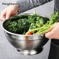 thumbnail image 3 of Metal Colander, Multipurpose Perforated Colander Strainer Vegetable Fruit Kitchen Colander Bowl for Kitchen Food Pasta Noodles, 3 of 7
