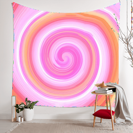 Image of Vortex Hypnotic Wall Art Hanging Backdrop Modern Background for Home Decoration 59.05x51.18inch/150x130cm