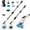 White, variant on Ayternipy Cordless Electric Spin Scrubber,Cleaning Brush Scrubber for Home, 360RPM/Mins, 90Mins Work Time, 7 Replaceable Brush Heads for Bathroom Shower Bathtub Glass Car, White