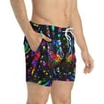 thumbnail image 4 of Trippy Hands Swim Trunks For Men, 4 of 12