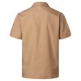 thumbnail image 4 of XDZJLR Men Shirt Spring And Summer Fashion And Leisure Dongfeng Pocket Button Lapel Short Sleeve Tops, 4 of 7